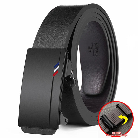 2023 New product Belt men's high quality toothless automatic buckle Casual men belt men's business fashion Belt