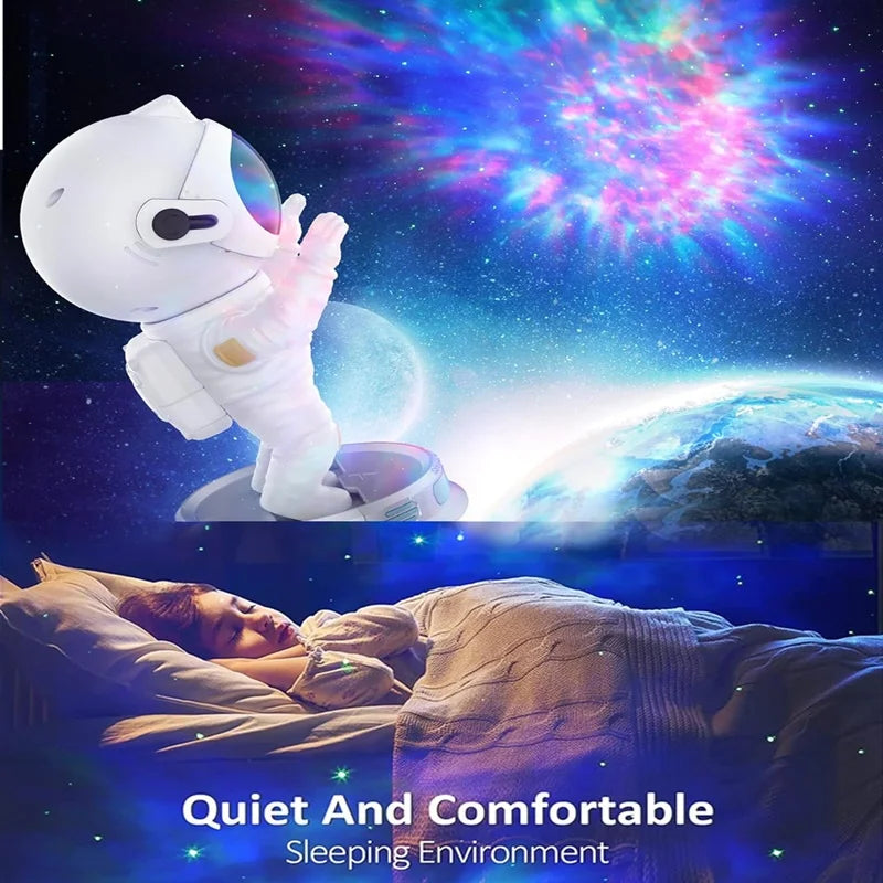 2023 Galaxy Star Projector Starry Sky Night Light Astronaut Lamp Home Room Decor Decoration Bedroom Decorative Luminaires Gift