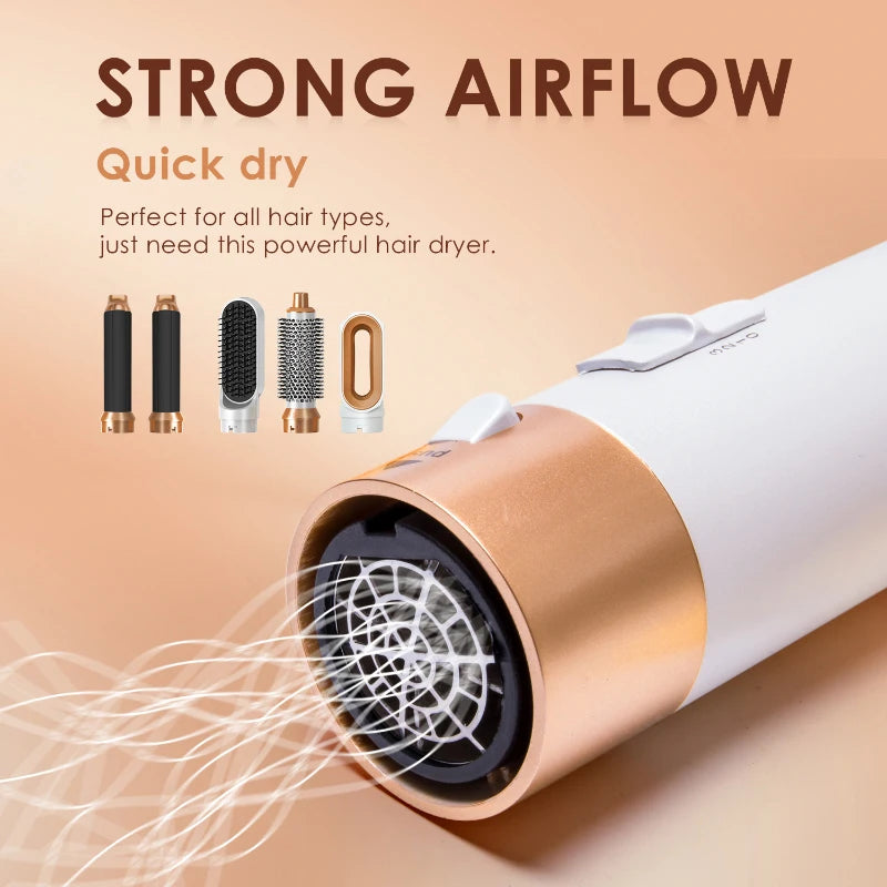 5 em 1 secador de cabelo conjunto pente quente profissional alisador de cabelo ferramenta estilo para dyson airwrap secador de cabelo doméstico