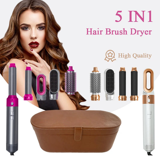 5 em 1 secador de cabelo conjunto pente quente profissional alisador de cabelo ferramenta estilo para dyson airwrap secador de cabelo doméstico